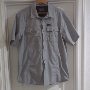 Wrangler Gray Casual Button Down Shirt